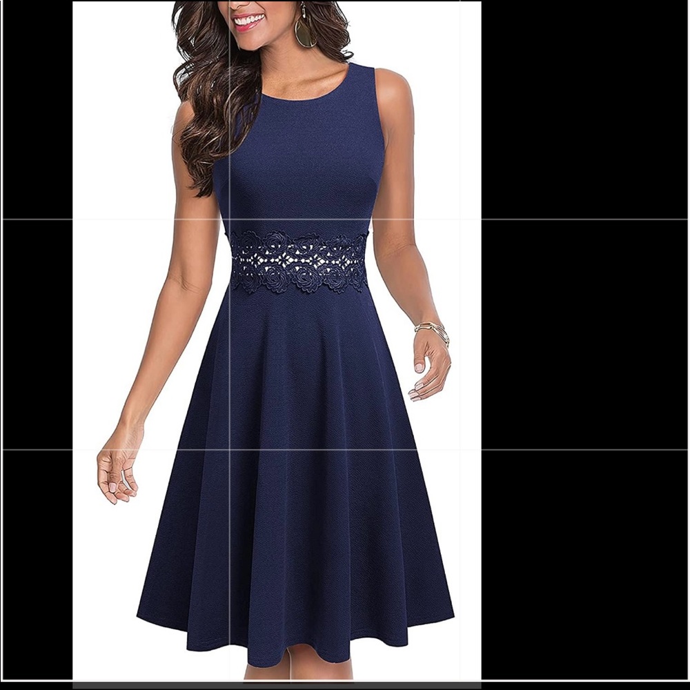 Navy Blue Cocktail Dress *New With Tags